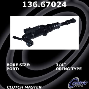 Centric Premium Clutch Master Cylinder for 2009 Dodge Nitro - 136.67024