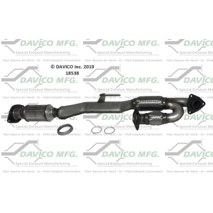 Davico Direct Fit Catalytic Converter and Pipe Assembly for 2011 Nissan Quest - 18538