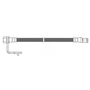 Centric Rear Driver Side Lower Brake Hose for 2013 Ram 2500 - 150.67414