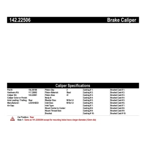 Centric Posi Quiet™ Loaded Brake Caliper for 1991 Land Rover Range Rover - 142.22506