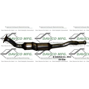 Davico Direct Fit Catalytic Converter and Pipe Assembly for Volvo V70 - DV-018