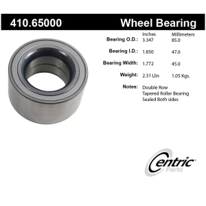 Centric Premium™ Rear Passenger Side Wheel Bearing for Lincoln Aviator - 410.65000