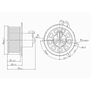 TYC Hvac Blower Motor Assembly for 1999 Ford Windstar - 700025