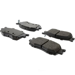 Centric Posi Quiet™ Extended Wear Semi-Metallic Front Disc Brake Pads for 2009 Kia Rio - 106.11560