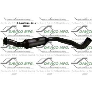 Davico Direct Fit Catalytic Converter and Pipe Assembly for 2010 Mercury Mountaineer - 193332