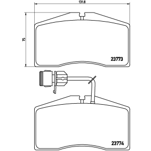 brembo Premium Low-Met OE Equivalent Front Brake Pads for 2002 Audi A8 Quattro - P85053