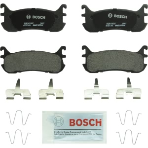 Bosch QuietCast™ Premium Organic Rear Disc Brake Pads for 1998 Ford Escort - BP663
