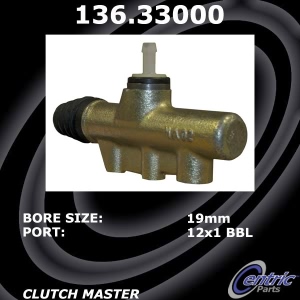 Centric Premium Clutch Master Cylinder for Volkswagen - 136.33000