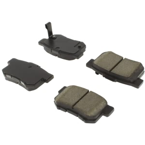 Centric Posi Quiet™ Extended Wear Semi-Metallic Rear Disc Brake Pads for 2011 Honda Element - 106.05360