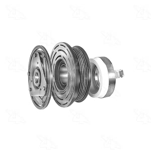 Four Seasons Reman GM Frigidaire/Harrison R4 Radial Clutch Assembly w/ Coil for GMC C3500 - 48656