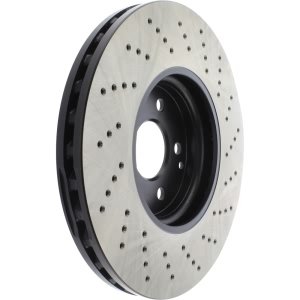 Centric SportStop Drilled 1-Piece Front Brake Rotor for Mercedes-Benz S500 - 128.35069