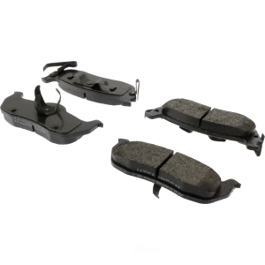 Centric Posi Quiet™ Extended Wear Semi-Metallic Rear Disc Brake Pads for 2008 Infiniti QX56 - 106.10410