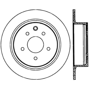 Centric Premium™ Brake Rotor for 2002 Nissan Altima - 125.42073