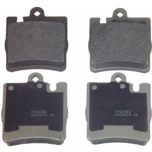 Wagner Thermoquiet Semi Metallic Rear Disc Brake Pads for Mercedes-Benz C240 - MX876