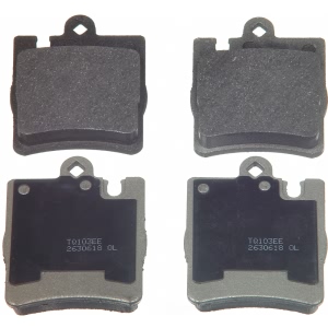 Wagner Thermoquiet Semi Metallic Rear Disc Brake Pads for 2004 Mercedes-Benz C32 AMG - MX876