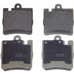 Wagner Thermoquiet Semi Metallic Rear Disc Brake Pads for Mercedes-Benz CLK350 - MX876