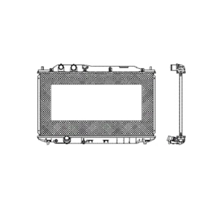 TYC Engine Coolant Radiator for 2007 Honda Civic - 2926