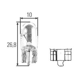 Hella Car Bulbs for 1984 Chevrolet Camaro - H83220061