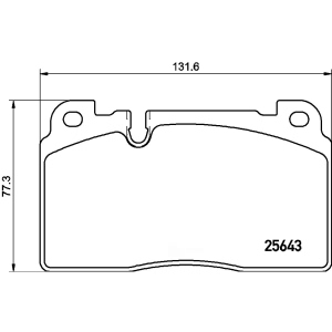 brembo Premium Low-Met OE Equivalent Front Brake Pads for 2017 Audi Q5 - P85133