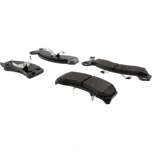 Centric Posi Quiet™ Extended Wear Semi-Metallic Front Disc Brake Pads for Ford LTD Crown Victoria - 106.04990