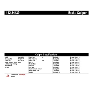 Centric Posi Quiet™ Loaded Brake Caliper for BMW 435i xDrive - 142.34439