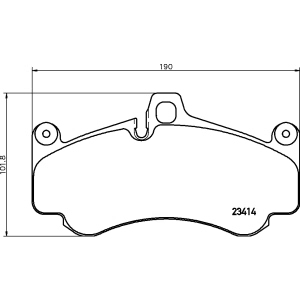 brembo Premium Low-Met OE Equivalent Front Brake Pads for 2005 Porsche Boxster - P65032