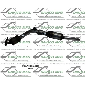 Davico Direct Fit Catalytic Converter and Pipe Assembly for 2000 Audi A6 Quattro - 17440