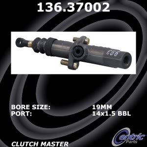 Centric Premium Clutch Master Cylinder for Porsche - 136.37002