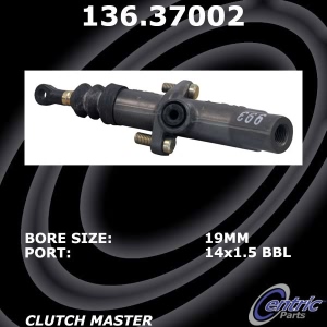 Centric Premium Clutch Master Cylinder for 1998 Porsche 911 - 136.37002