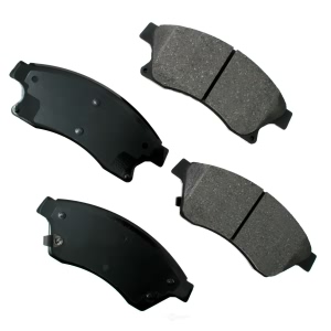 Akebono Pro-ACT™ Ultra-Premium Ceramic Front Disc Brake Pads for 2015 Cadillac ATS - ACT1522