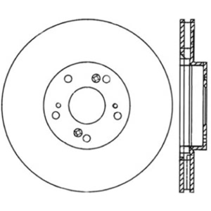 Centric Premium™ Brake Rotor for 2004 Acura RSX - 125.40057