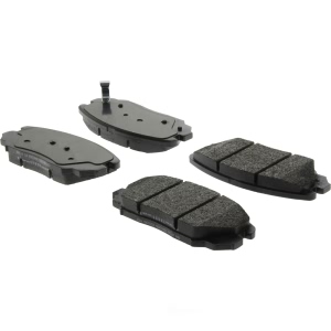 Centric Posi Quiet™ Extended Wear Semi-Metallic Front Disc Brake Pads for Kia Amanti - 106.11250