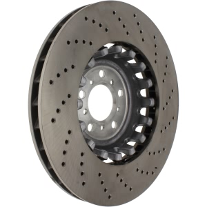 Centric SportStop Drilled 1-Piece Front Driver Side Brake Rotor for 2014 BMW M6 Gran Coupe - 128.34148