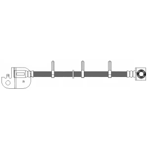 Centric Front Passenger Side Brake Hose for 2005 Ford Thunderbird - 150.61093