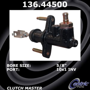 Centric Premium Clutch Master Cylinder for 1988 Toyota Tercel - 136-44500