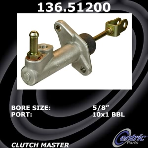 Centric Premium Clutch Master Cylinder for 1998 Hyundai Tiburon - 136.51200