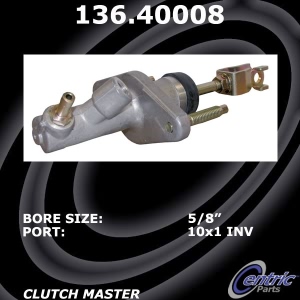 Centric Premium Clutch Master Cylinder for Honda Civic del Sol - 136.40008