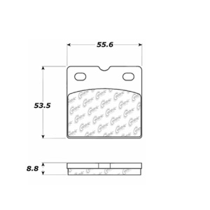 Centric Formula 100 Series™ OEM Brake Pads for 2020 Jaguar F-Type - 100.09710