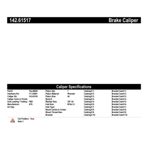 Centric Posi Quiet™ Loaded Brake Caliper for 1993 Mercury Grand Marquis - 142.61517