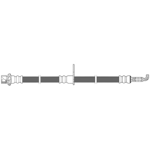 Centric Front Driver Side Brake Hose for 2015 Toyota Camry - 150.44164