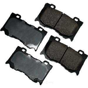 Akebono Pro-ACT™ Ultra-Premium Ceramic Front Disc Brake Pads for 2014 Infiniti QX70 - ACT1346