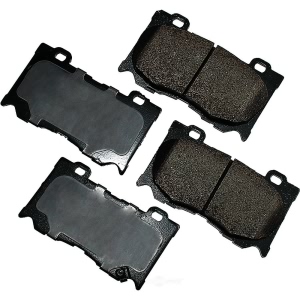 Akebono Pro-ACT™ Ultra-Premium Ceramic Front Disc Brake Pads for 2013 Nissan 370Z - ACT1346