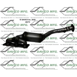 Davico Exhaust Manifold with Integrated Catalytic Converter for BMW 530xi - 18273