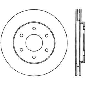 Centric Premium™ High Carbon Alloy Brake Rotor for 2004 Infiniti QX56 - 125.42084