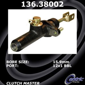 Centric Premium Clutch Master Cylinder for 1989 Saab 900 - 136.38002