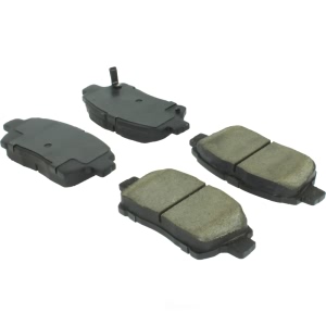 Centric Posi Quiet™ Extended Wear Semi-Metallic Front Disc Brake Pads for 2012 Scion iQ - 106.08220