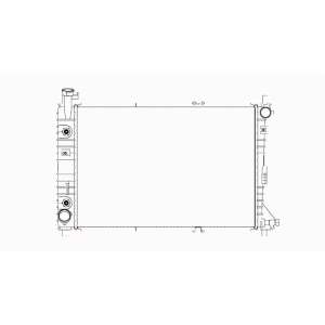 TYC Engine Coolant Radiator for 1998 Ford Mustang - 2138