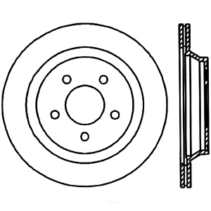 Centric Premium™ Brake Rotor for 2003 Ford Mustang - 125.61046