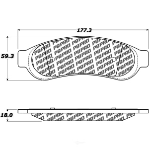 Centric Posi Quiet Pro™ Semi-Metallic Rear Disc Brake Pads for 2008 Ford F-350 Super Duty - 500.10670