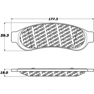 Centric Posi Quiet Pro™ Semi-Metallic Rear Disc Brake Pads for 2006 Ford F-350 Super Duty - 500.10670